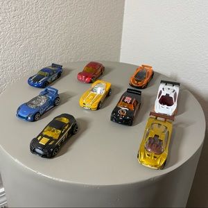 Set of 9 - Assorted Racing Themed Toy Cars